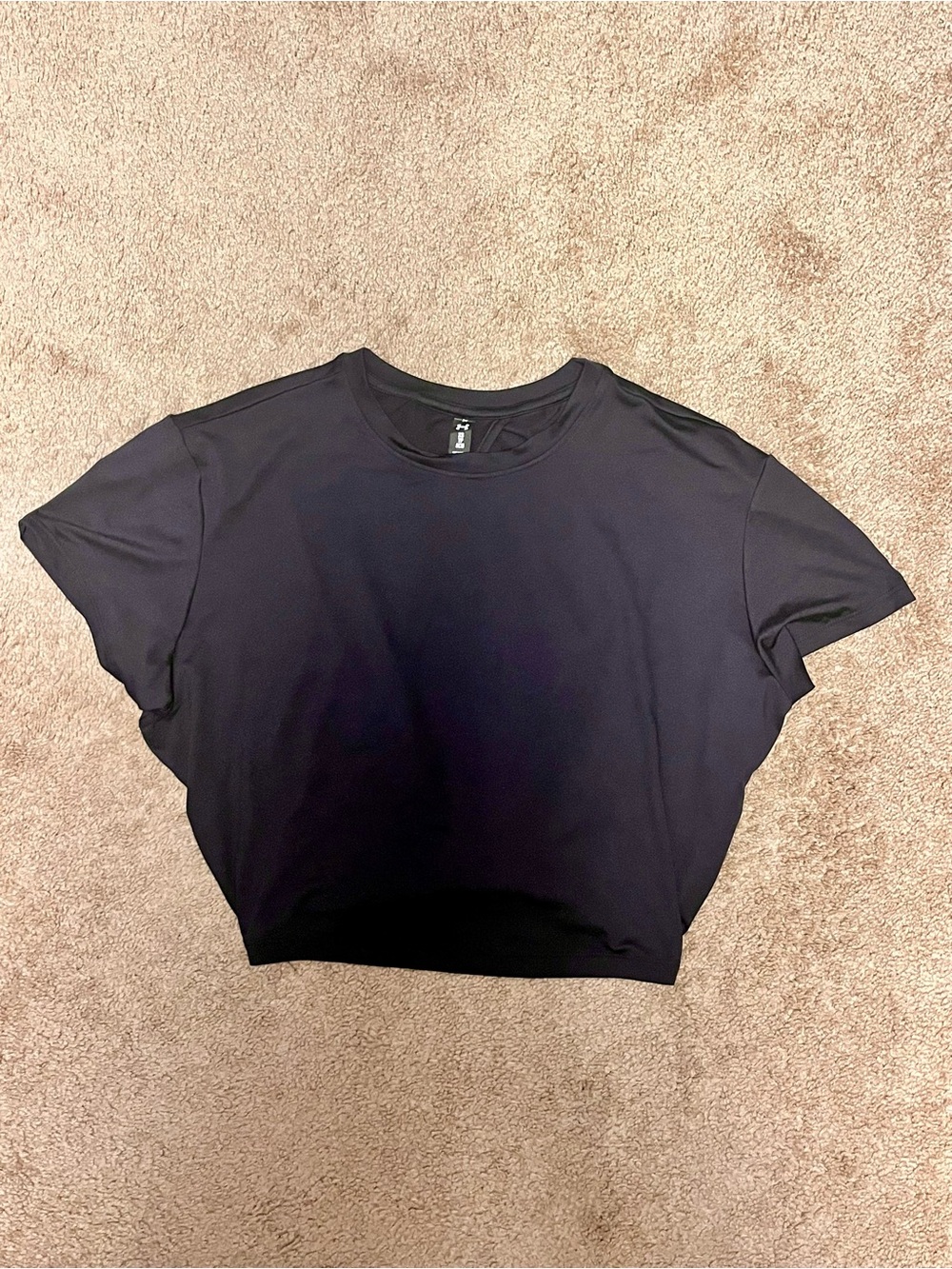 Under Armour Black Cropped Performance Tee